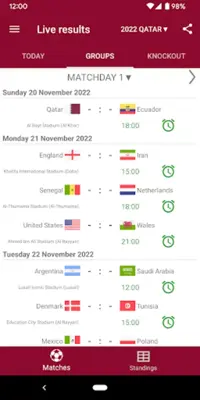 Live Scores for World Cup 2022 android App screenshot 7